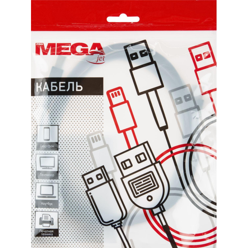 Кабель USB 2.0 AM/BM, 3м, чер (OAVDC002) - фото 4
