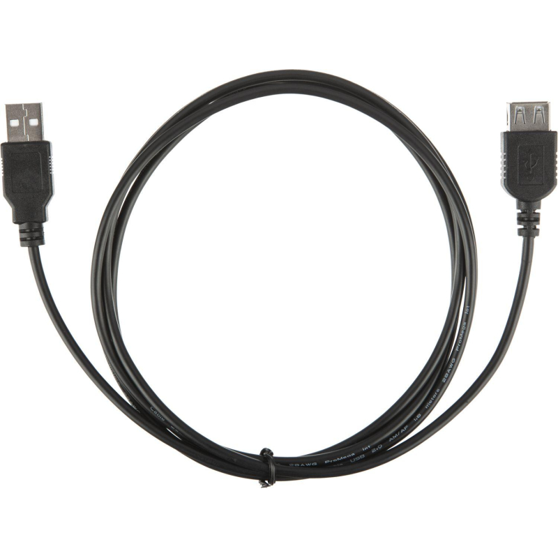 Удлинитель (OAVDC009) USB 2.0 AM/AF, 1.8м, чер - фото 8