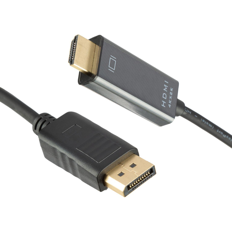 Кабель DisplayPort-HDMI 4K M/M, 1.8м, чер (OAVDC010) - фото 1