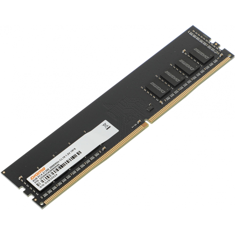 Модуль памяти Digma DDR4 4GB 2666MHz (DGMAD42666004S) RTL - фото 1