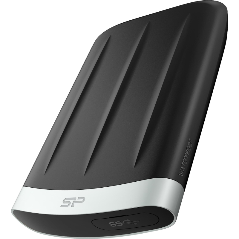 Портативный HDD Silicon Power ArmorA65B 1Tb/2.5/Черн/Сер(SP010TbPHD65BS3G) - фото 1