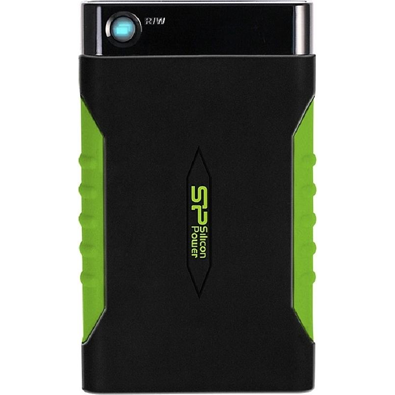 Портативный HDD Silicon Power Armor A15 2Tb/2.5/Черн/Зел(SP020TbPHDA15S3K) - фото 1