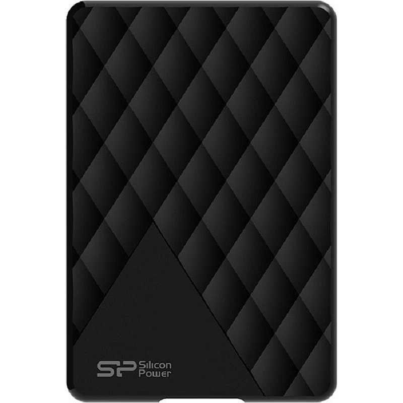Портативный HDD Silicon Power Diamond D06 2Tb/2.5/Черный(SP020TbPHDD06S3K) - фото 1