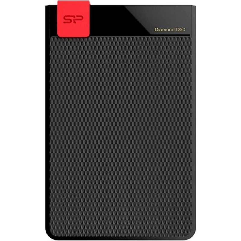 Портативный HDD Silicon Power Diamond D30 2Tb/2.5/Черн (SP020TbPHDD3SS3K) - фото 1