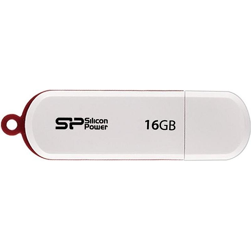 Флеш-память Silicon Power LuxMini 320 16Gb/USB 2.0/Белый (SP016GbUF2320V1W) - фото 1
