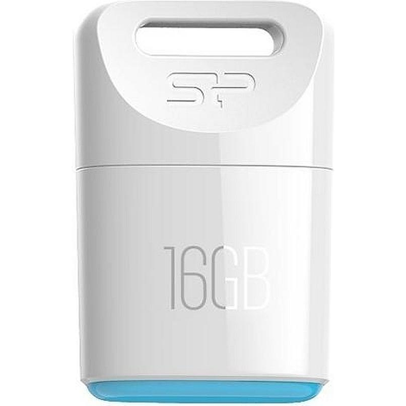 Флеш-память Silicon Power Touch T06 16Gb/USB 2.0/Белый (SP016GbUF2T06V1W) - фото 1