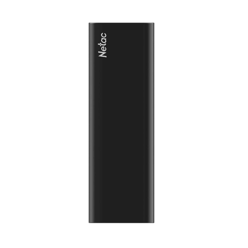 Портативный SSD Netac 128Gb/USB-C/EXT/Black (NT01ZSLIM-128G-32BK) - фото 1