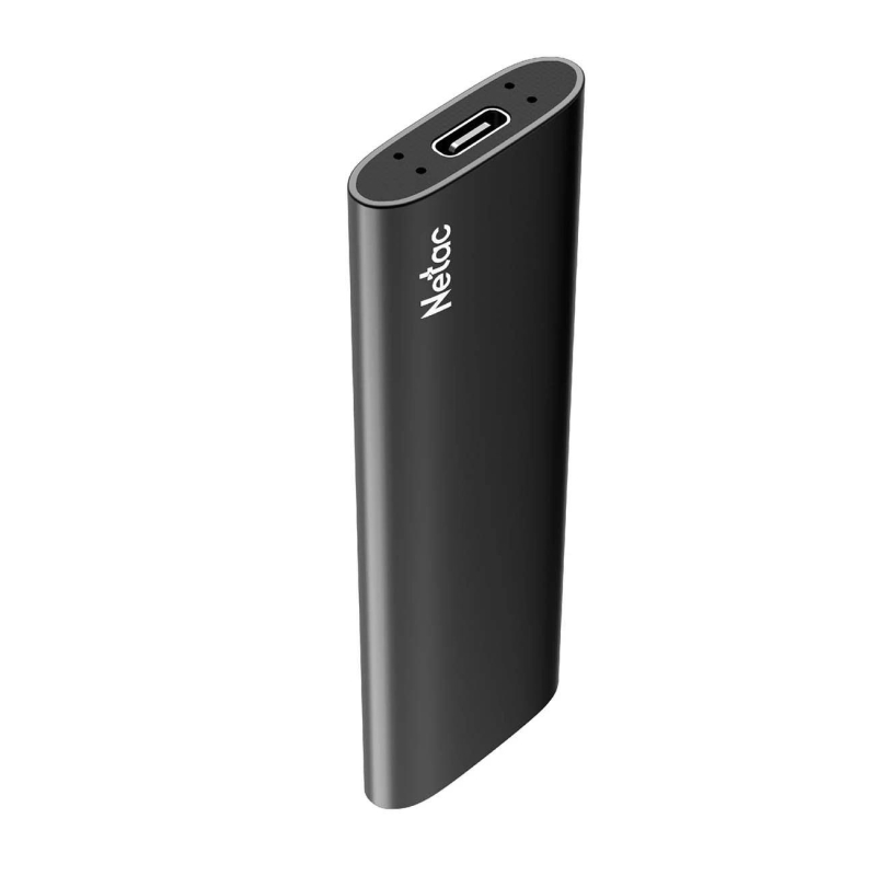 Портативный SSD Netac 128Gb/USB-C/EXT/Black (NT01ZSLIM-128G-32BK) - фото 2