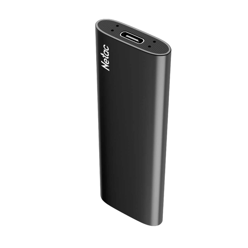 Портативный SSD Netac 128Gb/USB-C/EXT/Black (NT01ZSLIM-128G-32BK) - фото 3