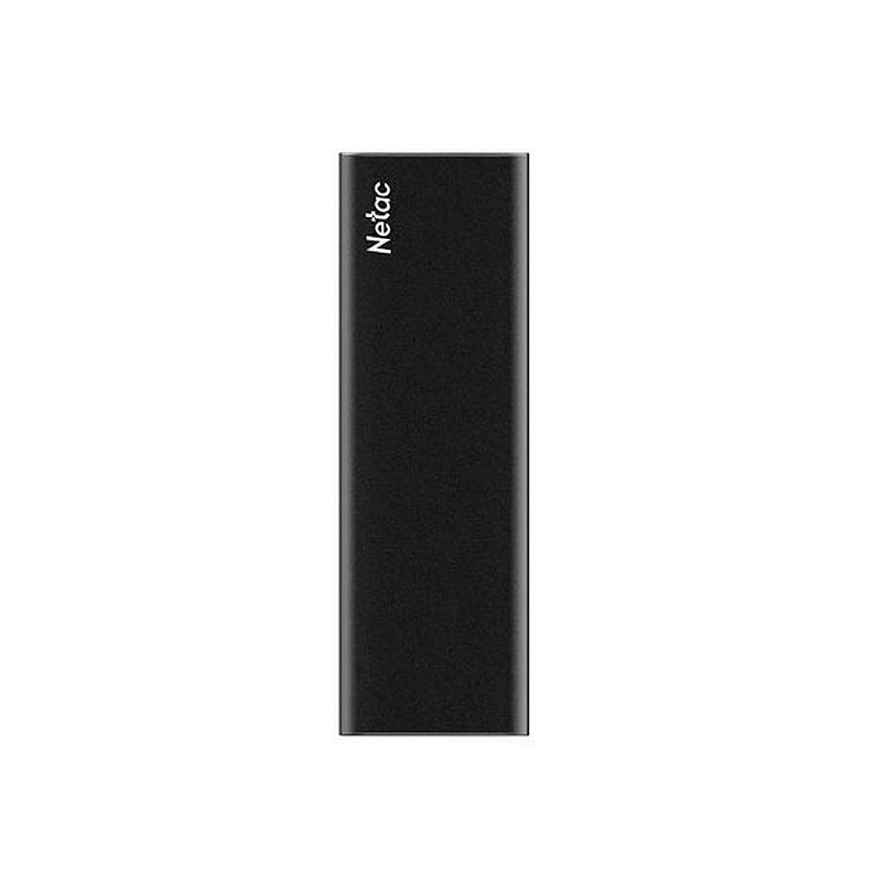 Портативный SSD Netac 250Gb/USB-C/EXT/Black (NT01ZSLIM-250G-32BK) - фото 1