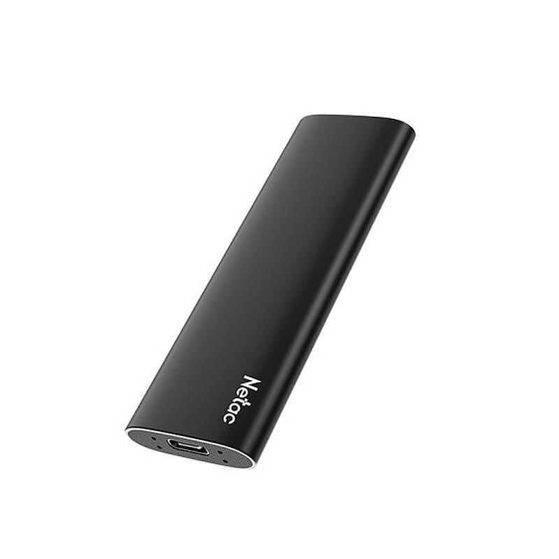 Портативный SSD Netac 250Gb/USB-C/EXT/Black (NT01ZSLIM-250G-32BK) - фото 2