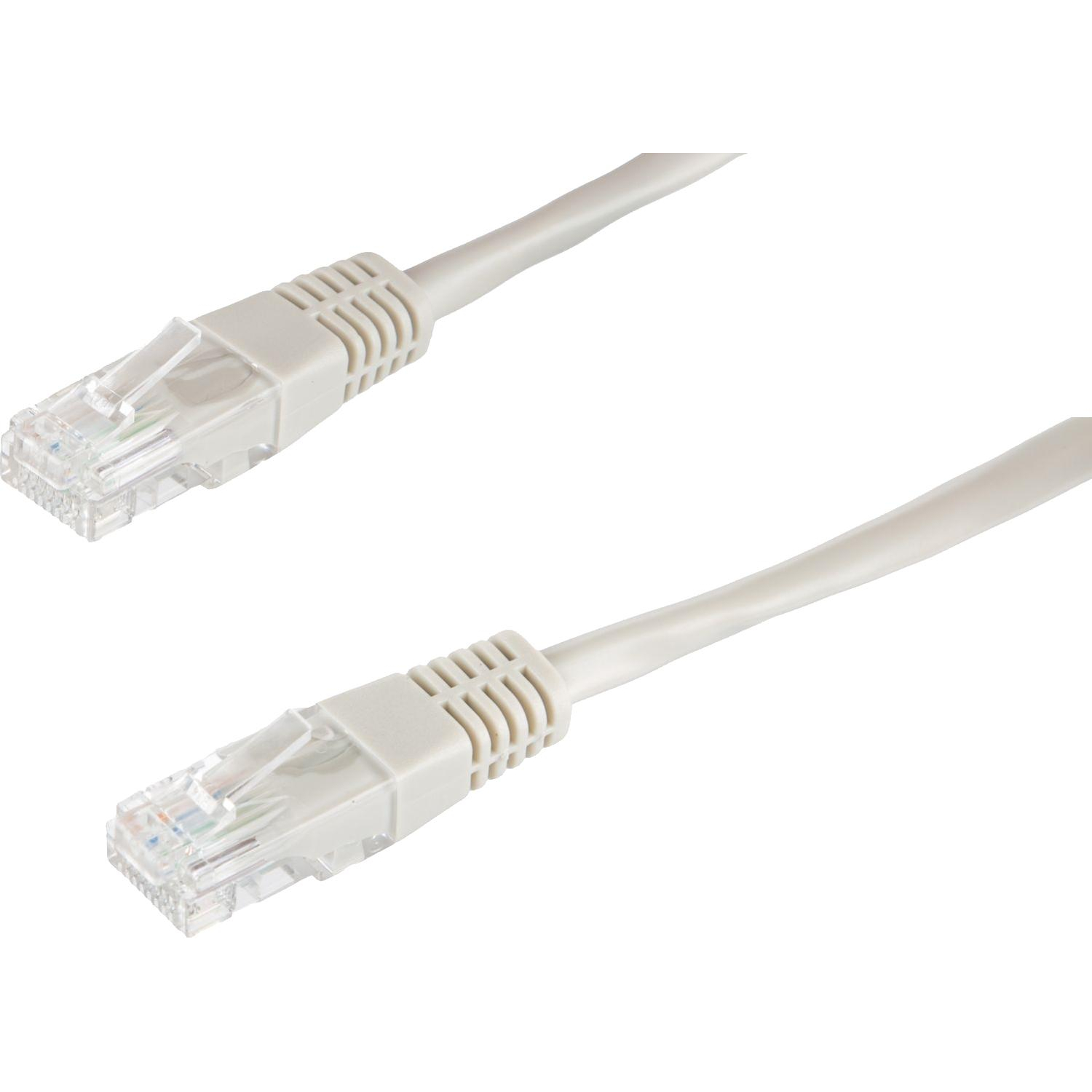 Патч-корд BigTech OPCC002 UTP CCA кат.5e/1м/литой/многожильный (серый) - фото 4