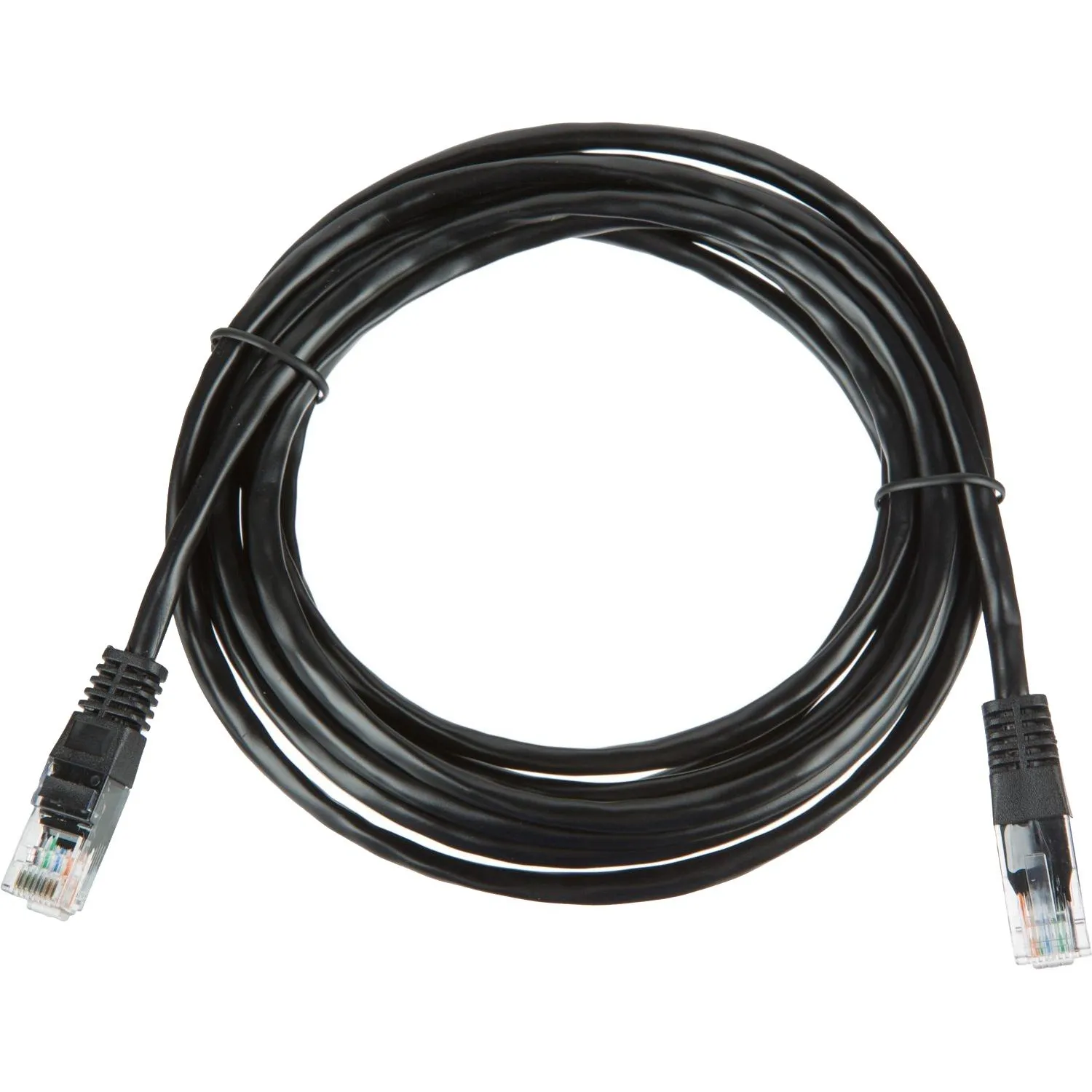 Патч-корд BigTech OPCC010 UTP CCA кат.5e/3м/литой/многожильный (черный) - фото 1