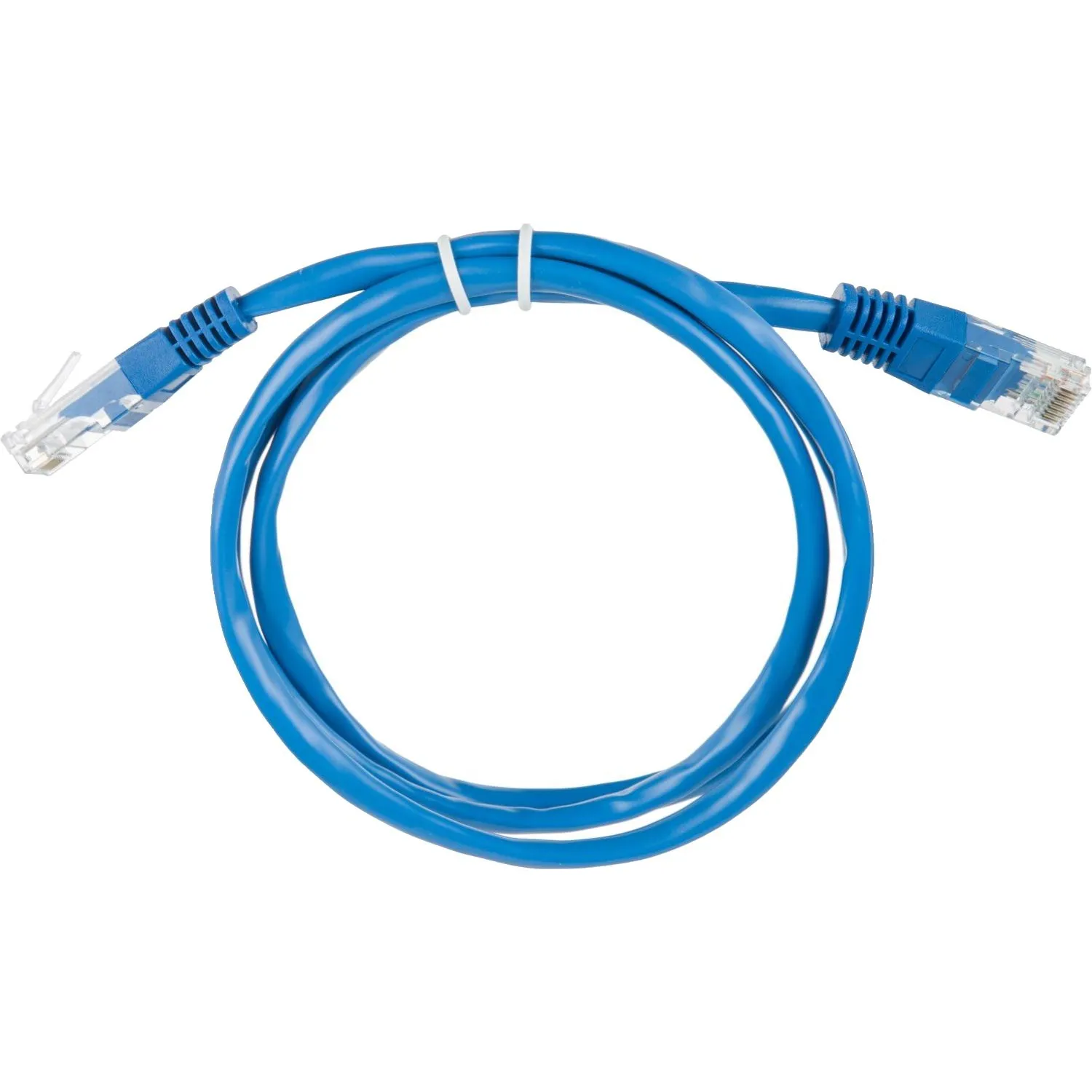 Патч-корд BigTech OPCC014 UTP CCA кат.5e/1м/литой/многожильный (синий) - фото 1