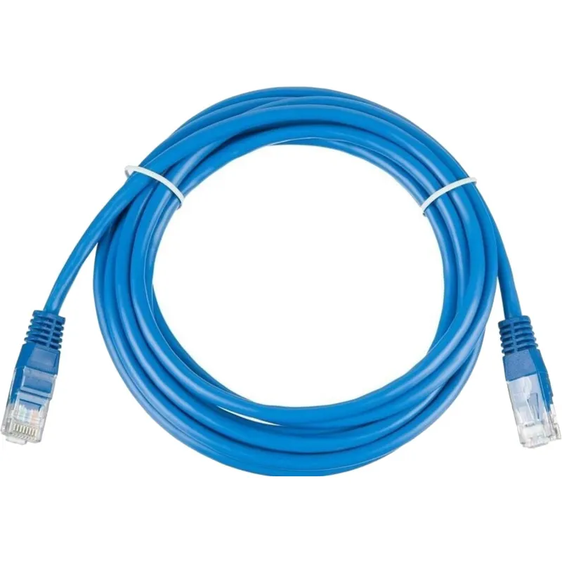 Патч-корд BigTech OPCC016 UTP CCA кат.5e/3м/литой/многожильный (синий) - фото 1