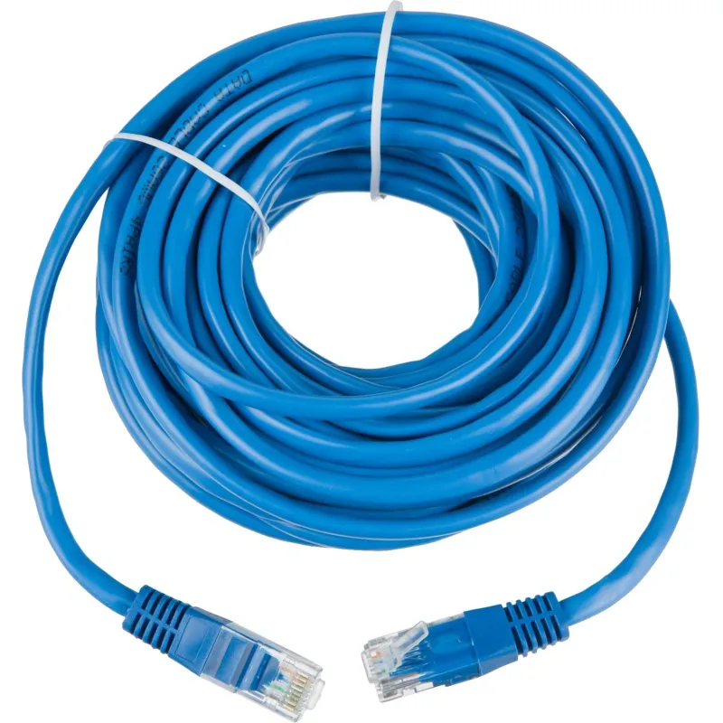 Патч-корд BigTech OPCC018 UTP CCA кат.5e/10м/литой/многожильный (синий) - фото 1