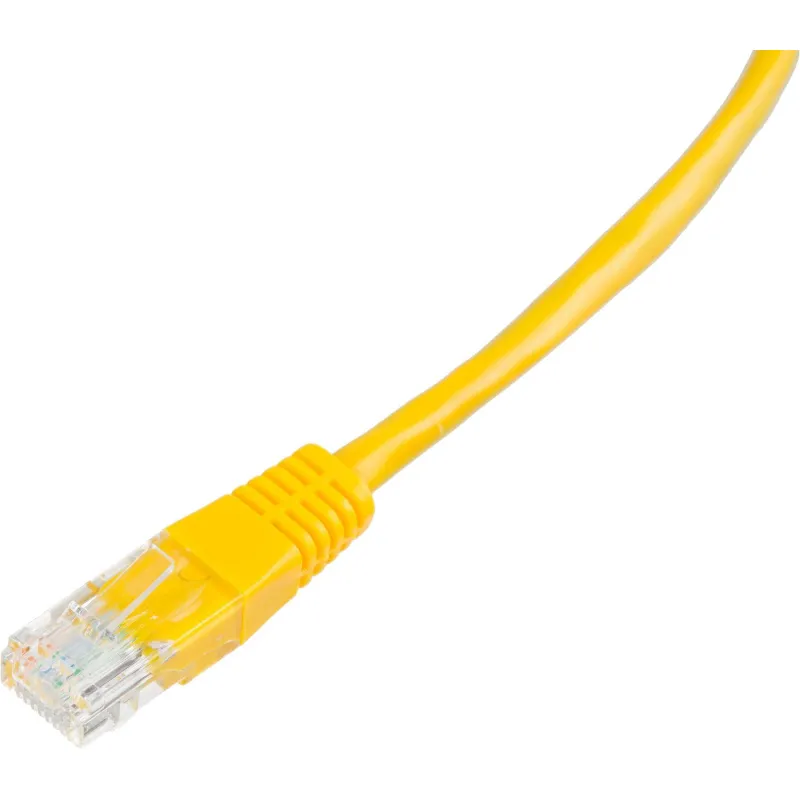 Патч-корд BigTech OPCC019 UTP CCA кат.5e/0.5м/литой/многожильн (желтый) - фото 5