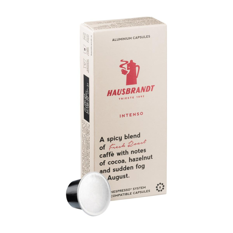 Кофе в капсулах Hausbrandt Nespresso Intenso,, упаковка 5грx10шт/уп - фото 1