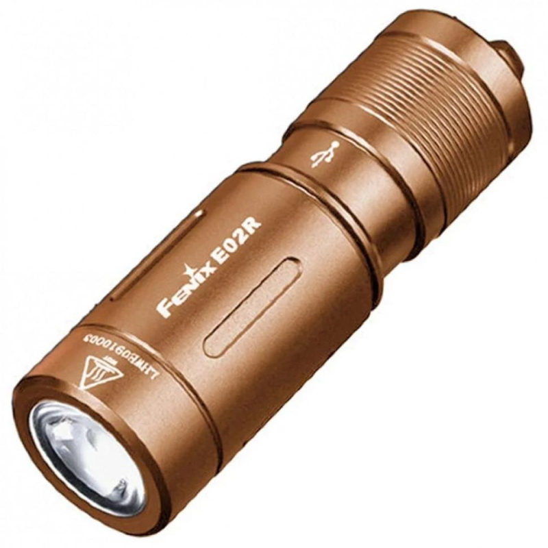 Фонарь Fenix E02R, коричневый , E02RBN - фото 1