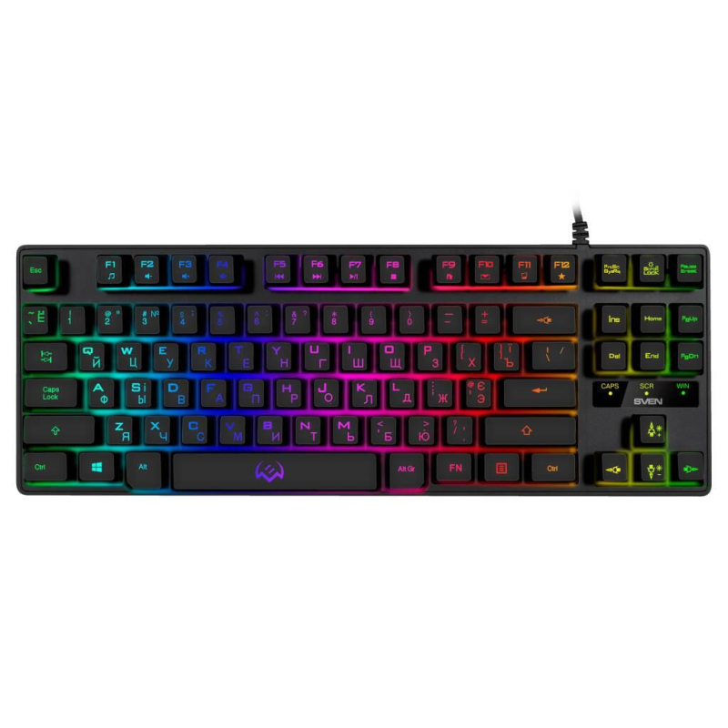 Клавиатура Sven KB-G7400 (87кл., 12 Fn функций, подсветка) (SV-019488) - фото 1