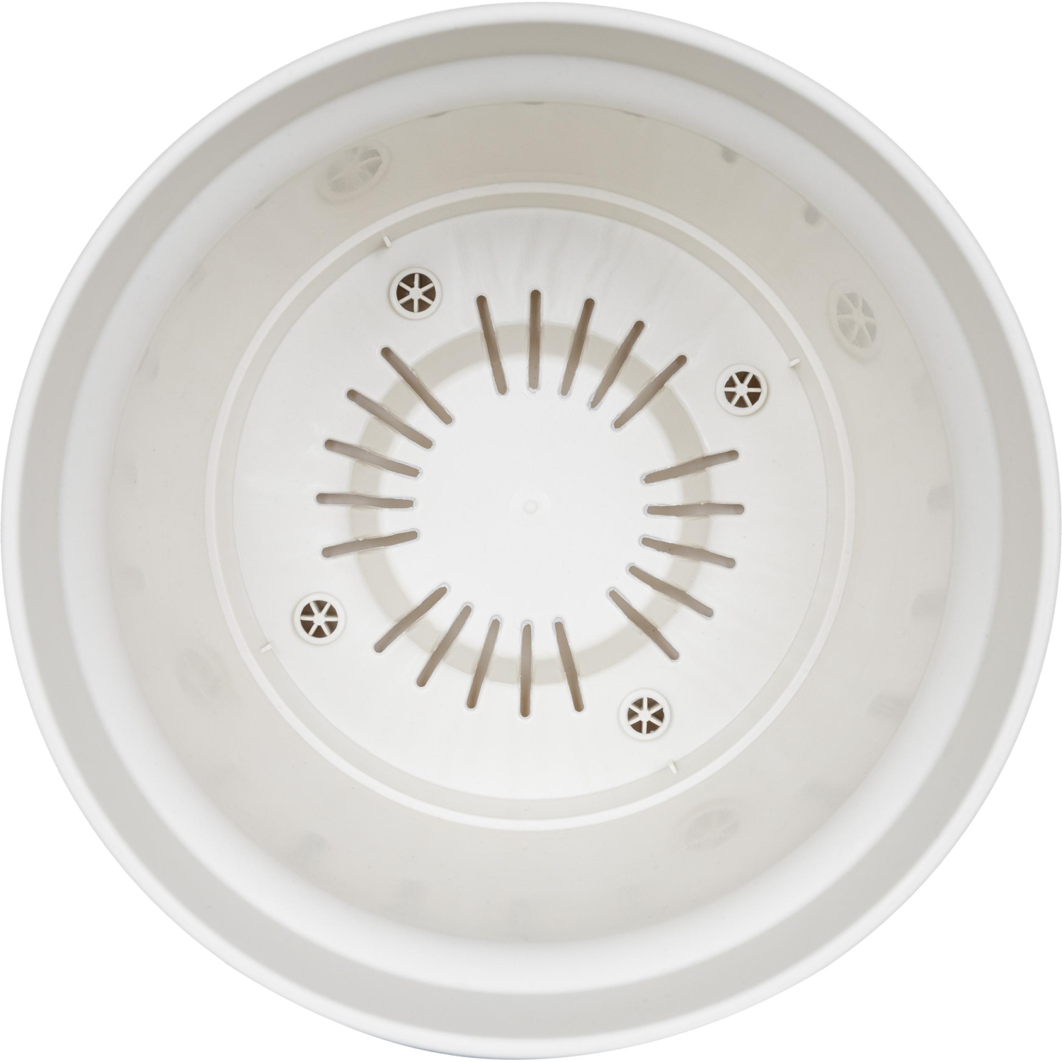 Горшок д/цветов Mint D185мм,2,3л с поддоном (светло-бежевый), 221612025 - фото 2