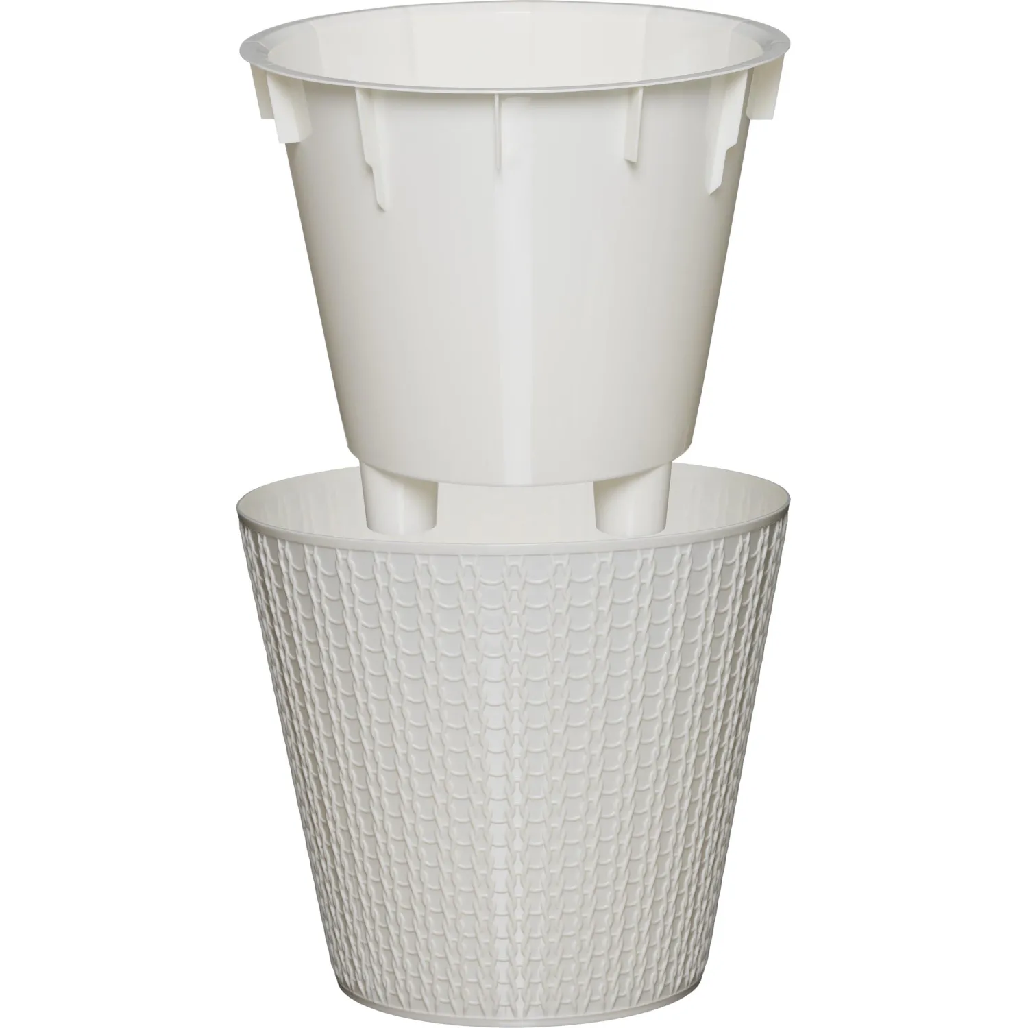 Горшок д/цветов Velvet D230мм, 5л (светло-бежевый), 221603025 - фото 5