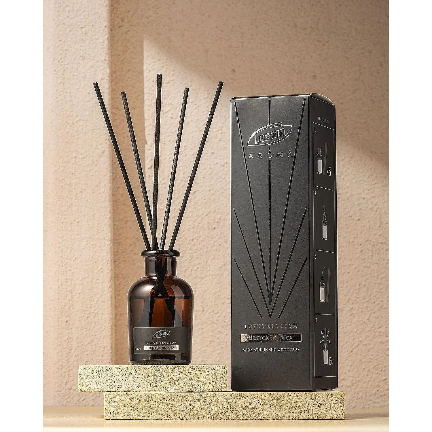 Аромадиффузор с палочками Luscan Цветок лотоса 50 мл - фото 7