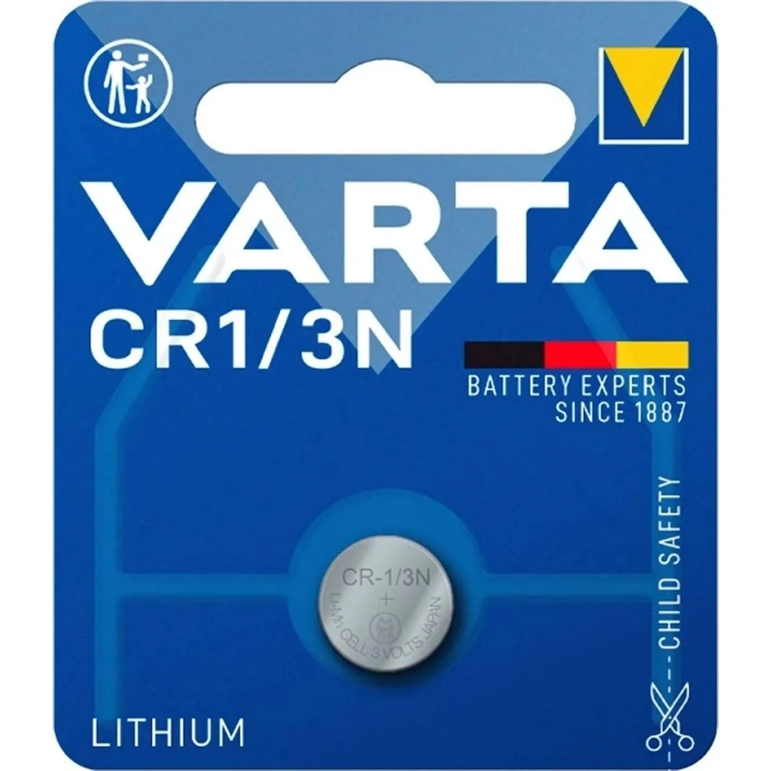 Батарейка Varta ELECTRONICS CR1/3N 1шт Lithium 3V (6131) (1/10/100) - фото 1