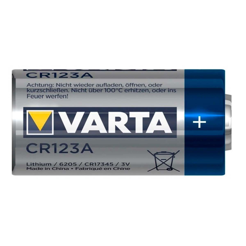 Батарейка Varta Professional CR123A 1шт Lithium 3V (6205) (1/10/100) - фото 2