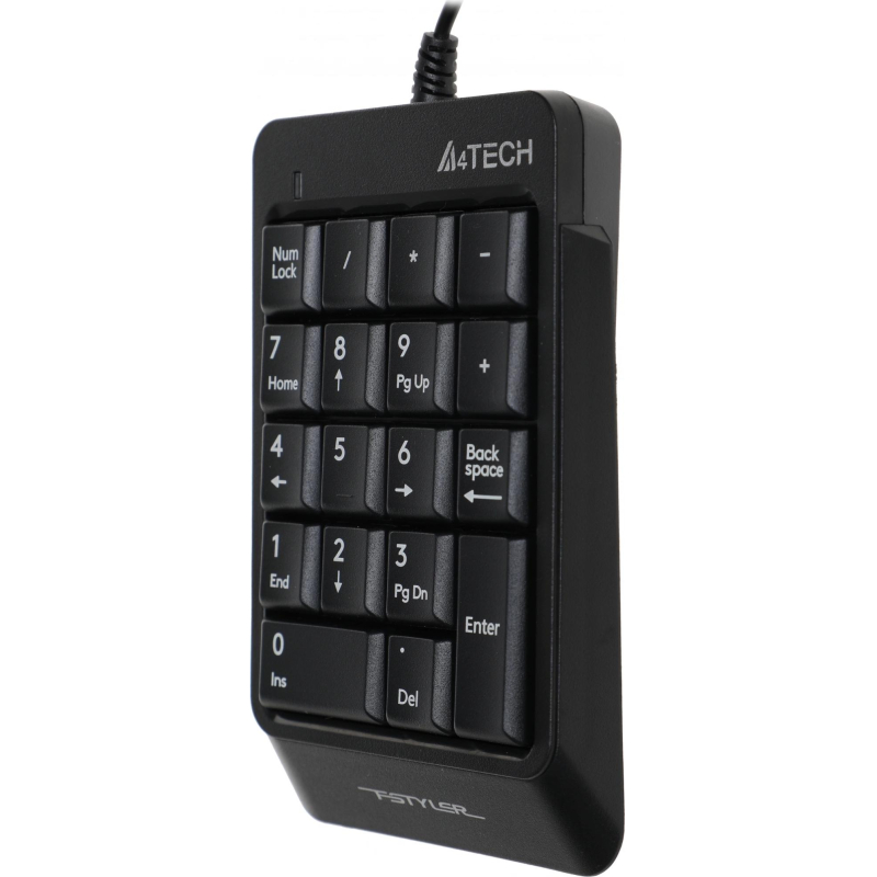 Клавиатура числовой блок A4Tech Fstyler FK13P черный USB slim - фото 2