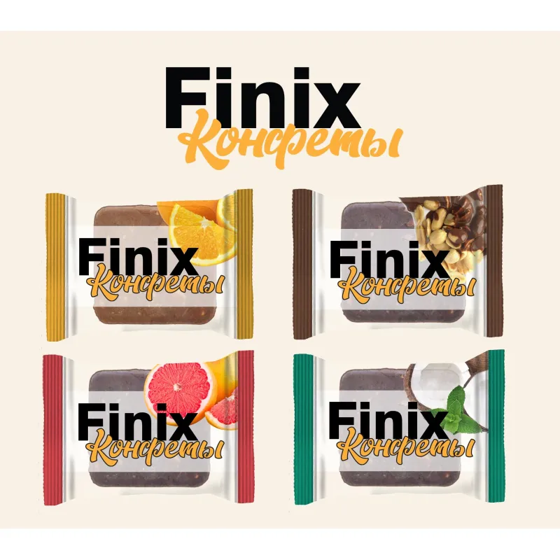 Конфеты Finix Candy Микс фруктовые четыре вкуса, 200г - фото 4
