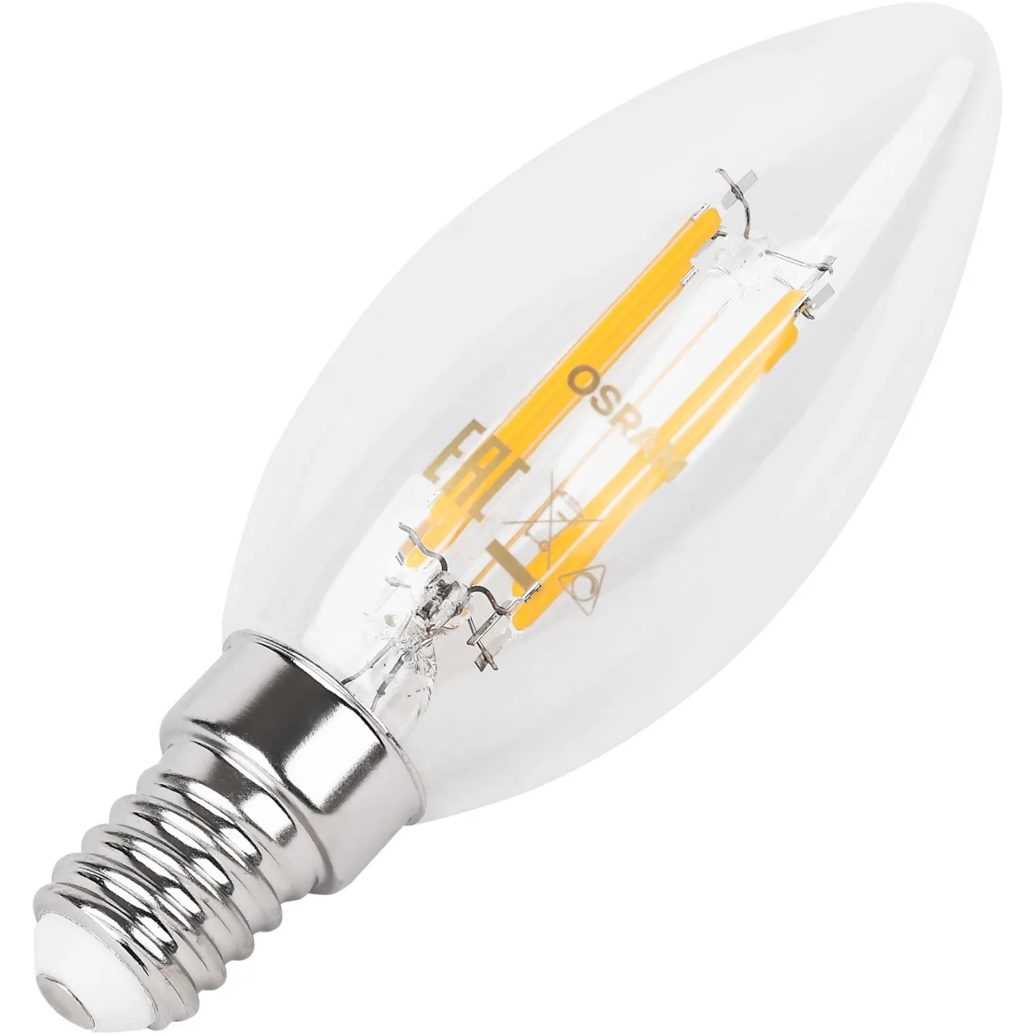Лампа светодиодная OSRAM LSCLB75 6W/840 230VFILCL E14 FS1 684843 - фото 3