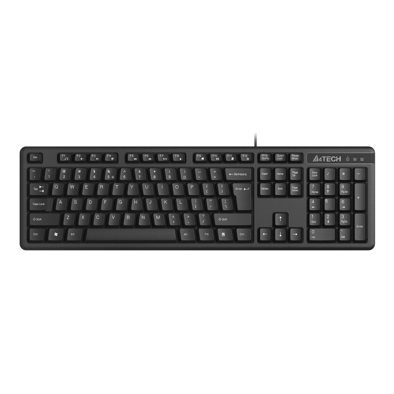 Клавиатура A4Tech KKS-3 черный USB - фото 1