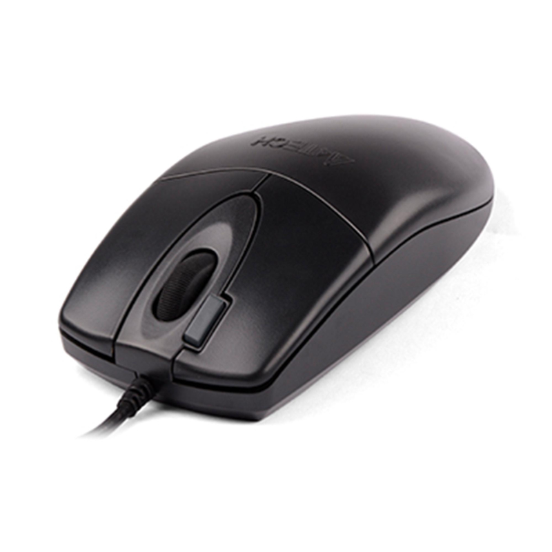 Мышь компьютерная A4Tech OP-620DS черный (1200dpi) silent USB (4but) - фото 1