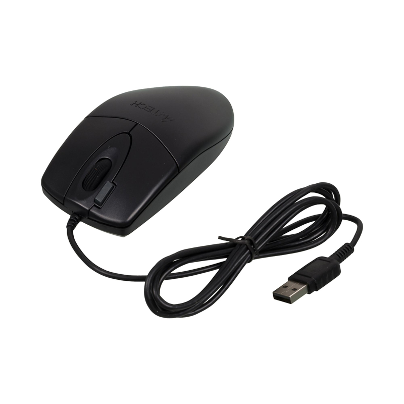 Мышь компьютерная A4Tech OP-620DS черный (1200dpi) silent USB (4but) - фото 6