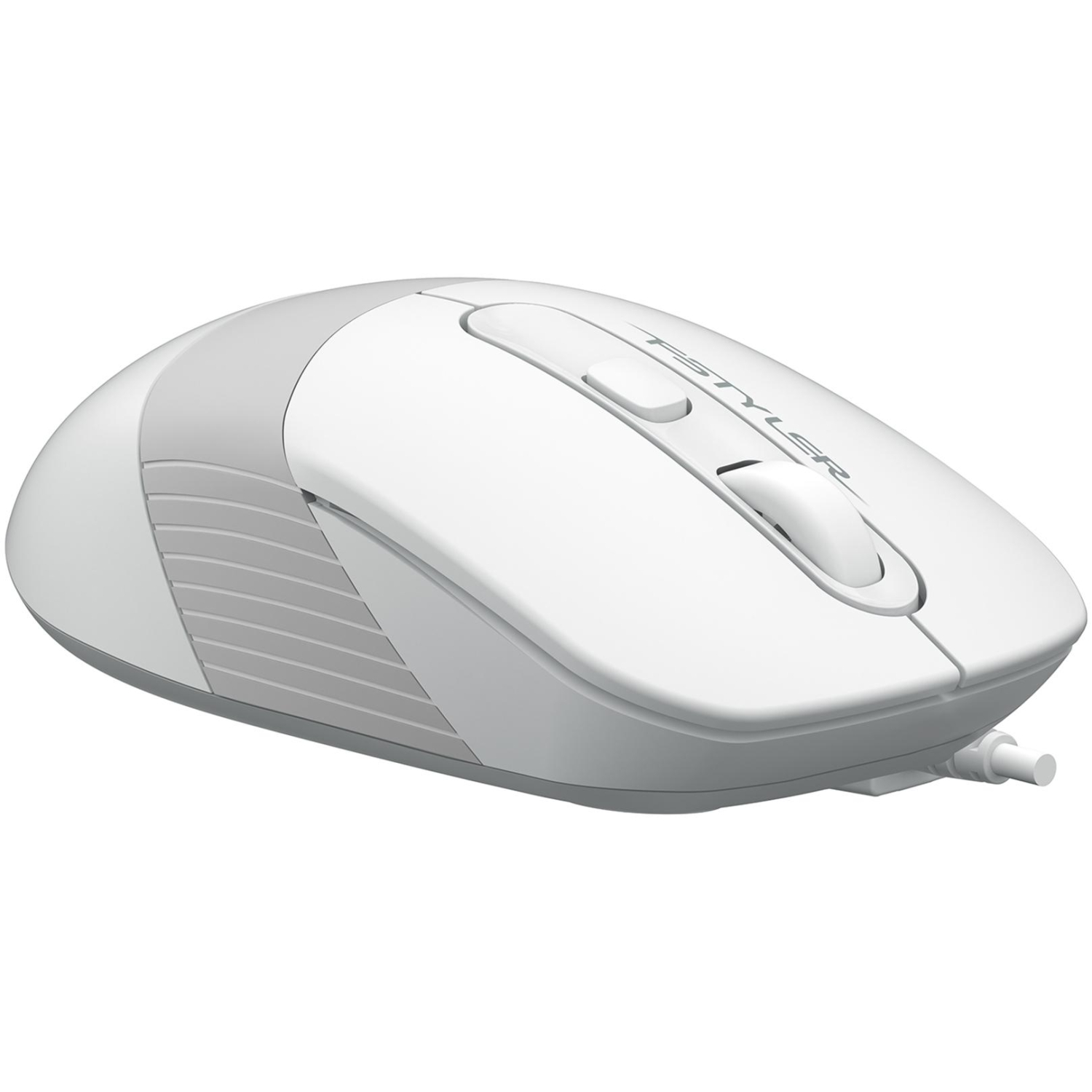 Мышь компьютерная A4Tech Fstyler FM10S белый/серый 1600dpi/USB/4but - фото 1