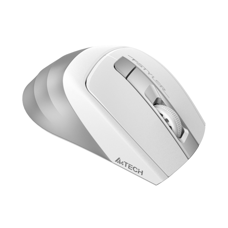 Мышь компьютерная A4Tech Fstyler FG35S серебристый/белый 2000dpi/WLS/5but - фото 6