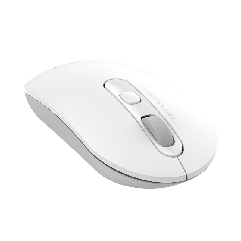 Мышь компьютерная A4Tech Fstyler FG20S белый/серый 2000dpi/WLS/3but - фото 1