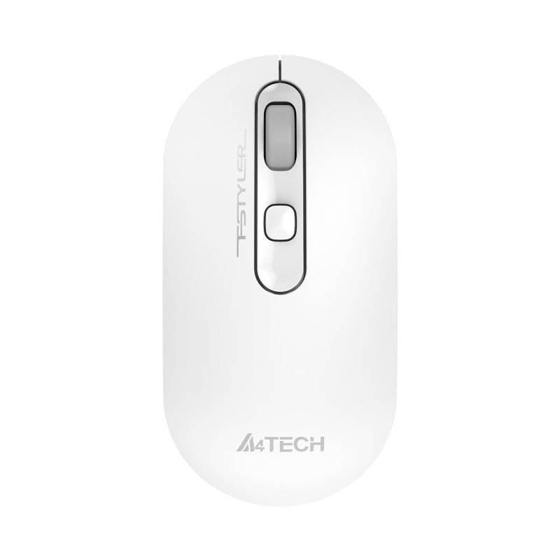 Мышь компьютерная A4Tech Fstyler FG20S белый/серый 2000dpi/WLS/3but - фото 2