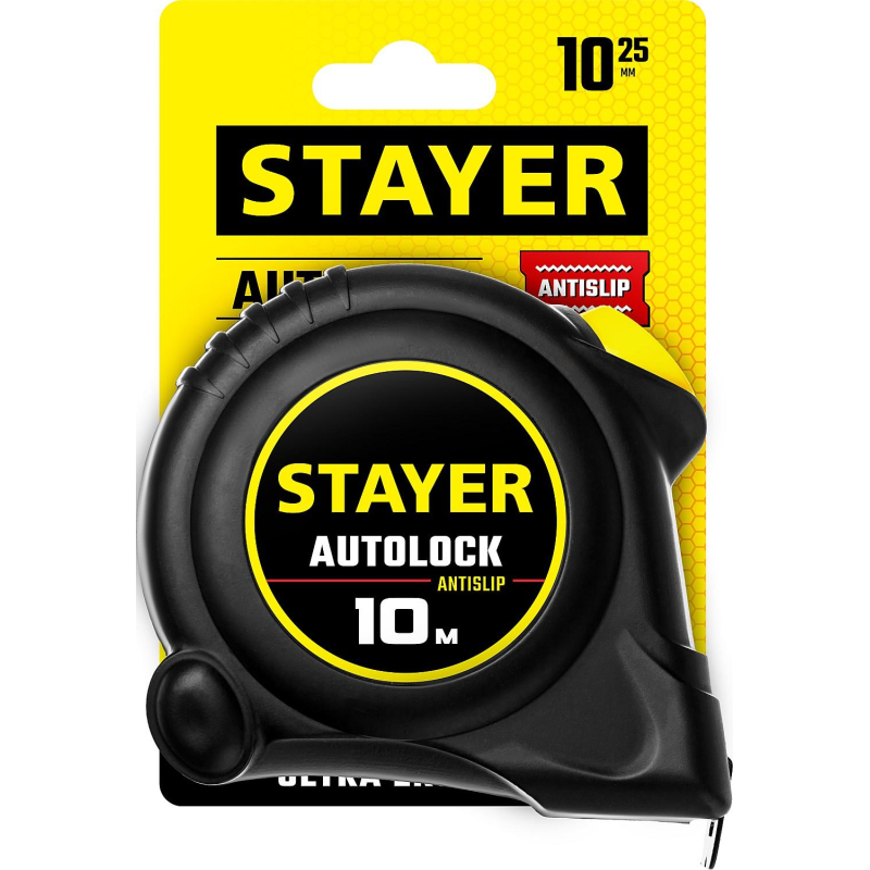 Рулетка с автостопом STAYER  AutoLock 10м х 25мм (2-34126-10-25) - фото 3