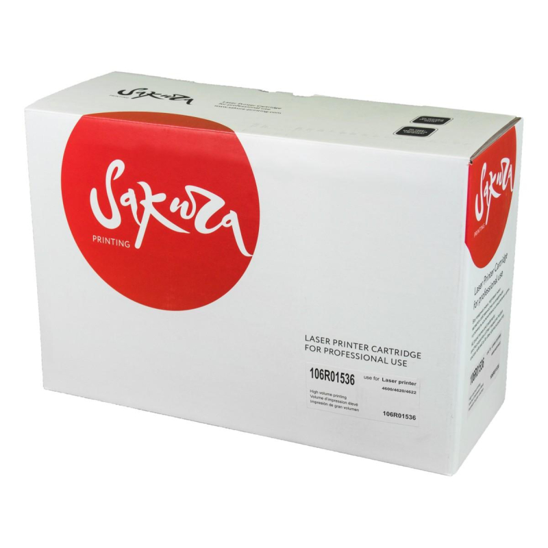 Картридж лазерный Sakura 106R01536 чер. для XEROX Phaser4600/Phaser4620 - фото 1