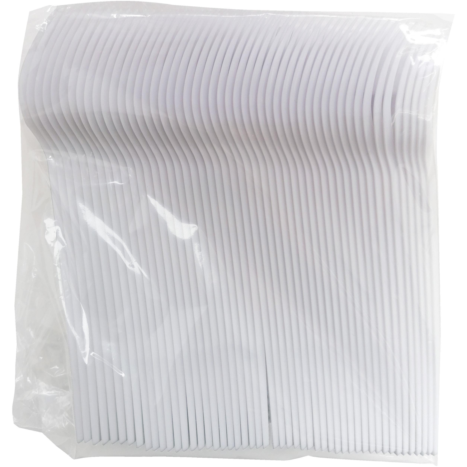 Вилка одноразовая 165 мм, белая, ПС, 100 шт/уп, 2 000 шт/кор (4002Б) - фото 2