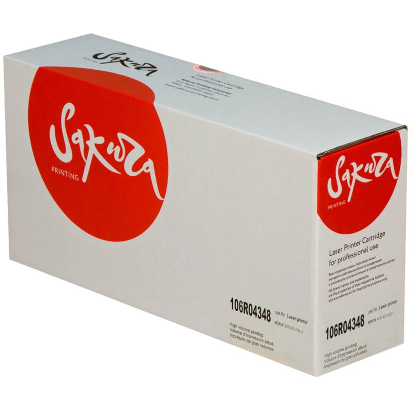 Картридж лазерный Sakura 106R04348 чер. для XEROX B205/B210/B215 - фото 1