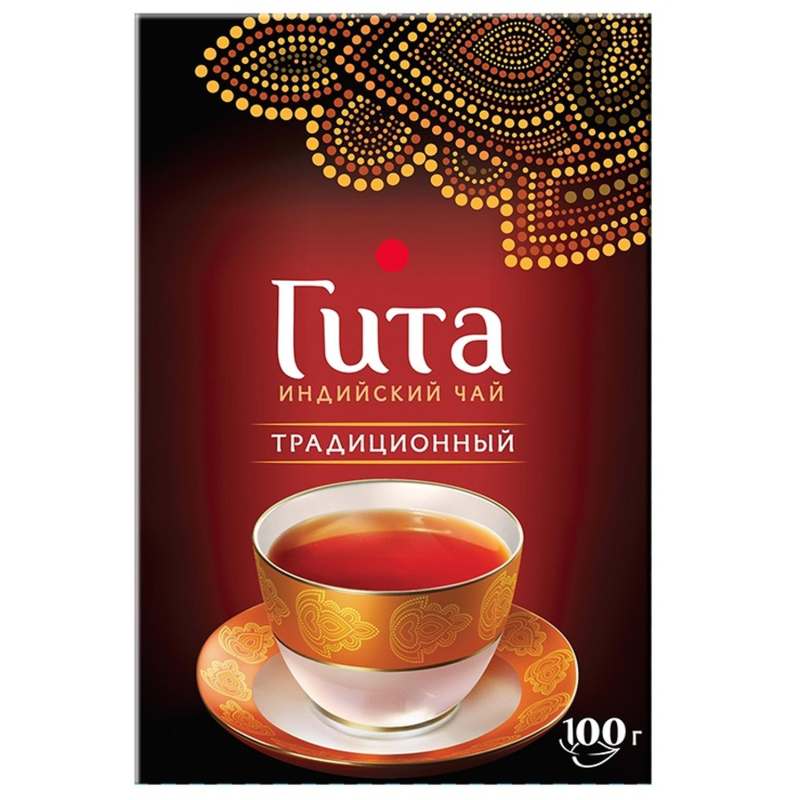 Чай листовой черный Гита Традиционный 100г., 0075-16-1 - фото 1