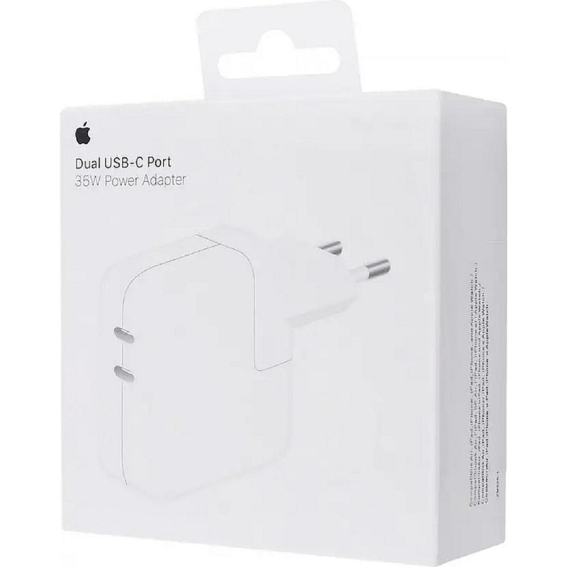 Зарядное устройство Apple (MNWP3ZM/A) 35W Dual USB-C Port - фото 3