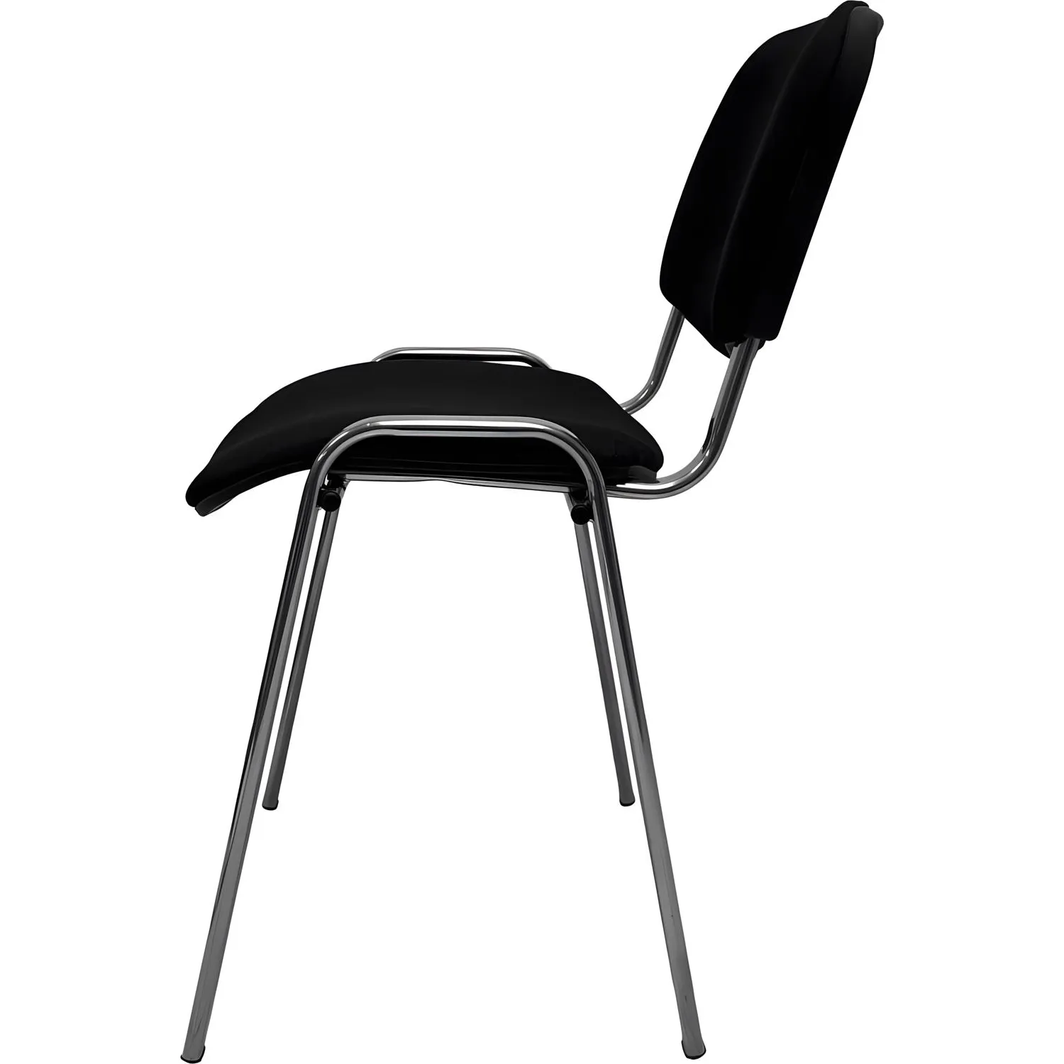 Стул КО_EChair Rio(ИЗО) РС01.00.10 ткань черная 101, каркас под хром - фото 3