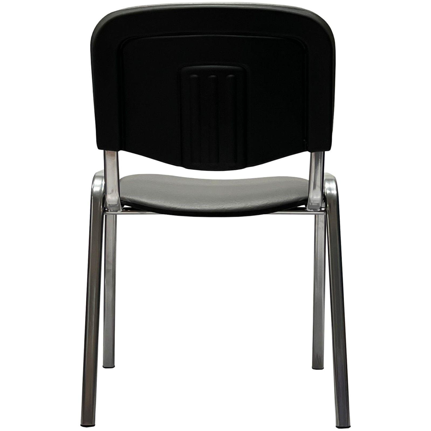 Стул КО_EChair Rio(ИЗО) РС01.00.10 к/з сер мат.тис 503, каркас под хром - фото 4