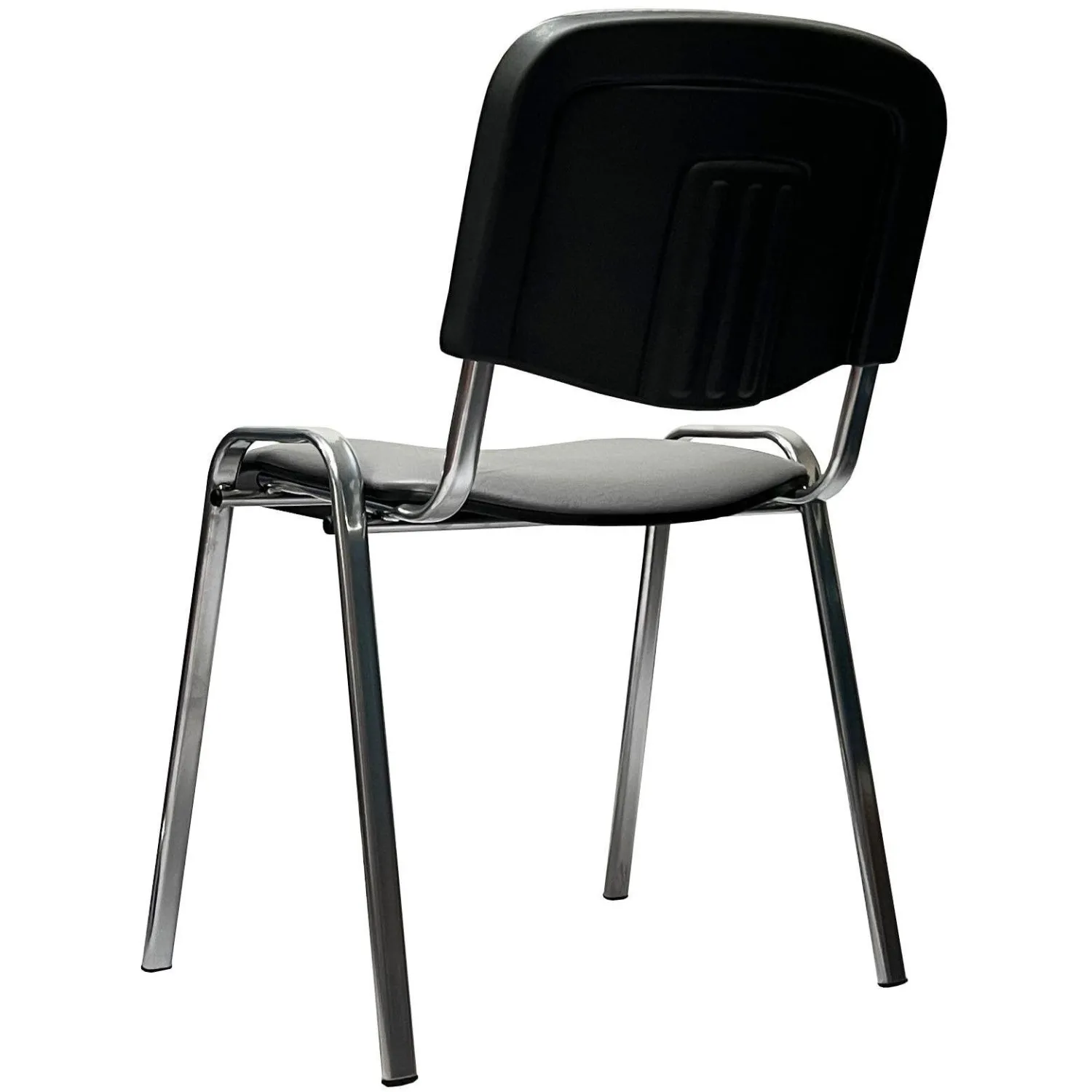 Стул КО_EChair Rio(ИЗО) РС01.00.10 к/з сер мат.тис 503, каркас под хром - фото 5
