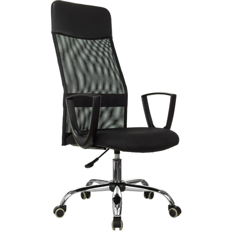 Кресло VB_EChair-510 TW сетка/ткань черный хром - фото 4