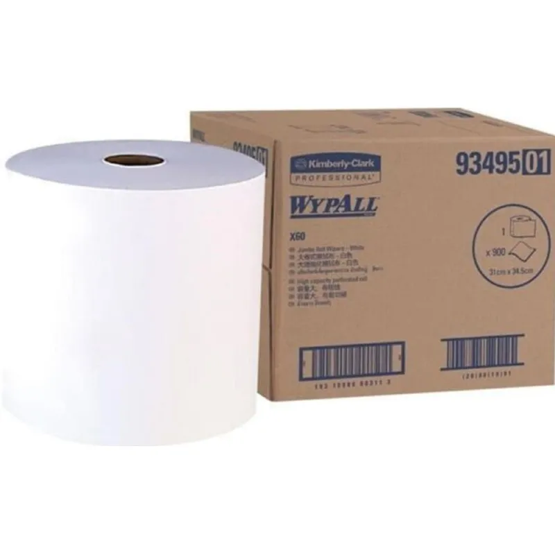 Материал протирочный нетканый WypAll X60 GeneralClean 34х31см бел 9349 - фото 1